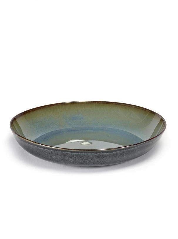 Assiette à pâtes Terres de Rêves Bleu gris et bleu foncé - Serax - The Cool Republic