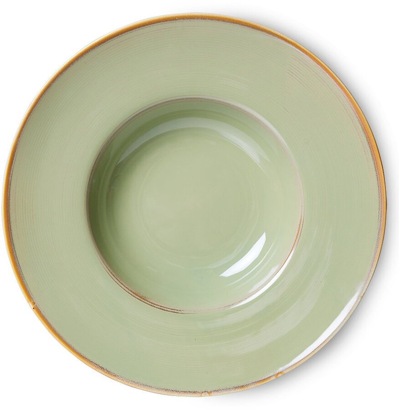 Assiette à pâtes Vert mousse - HKLIVING - The Cool Republic