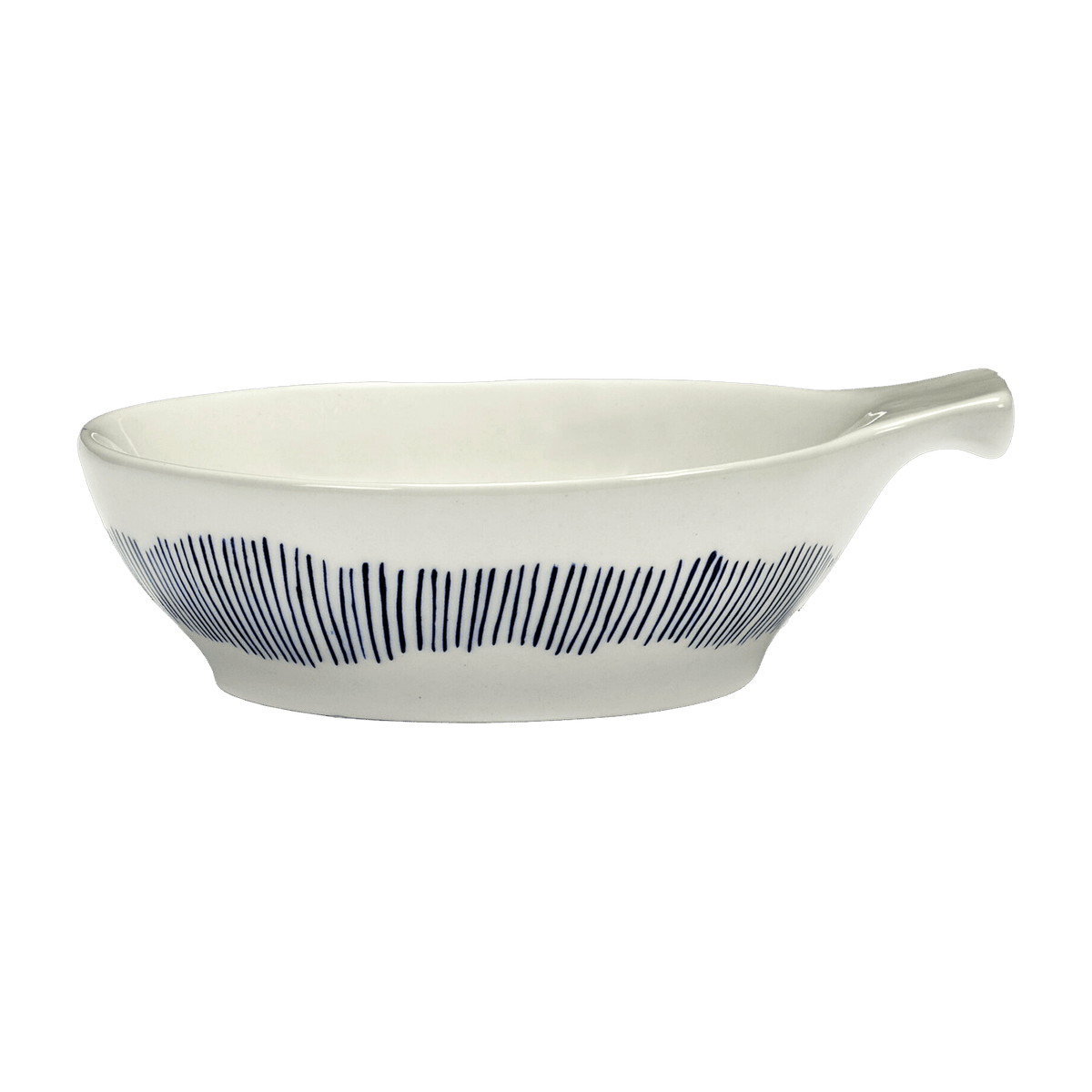 Feast white tapas plate with blue pattern - Serax - The Cool Republic