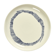 Assiette blanche Stripes 19 cm Feast - Serax - The Cool Republic