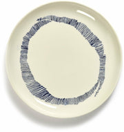 Assiette blanche Stripes 19 cm Feast - Serax - The Cool Republic