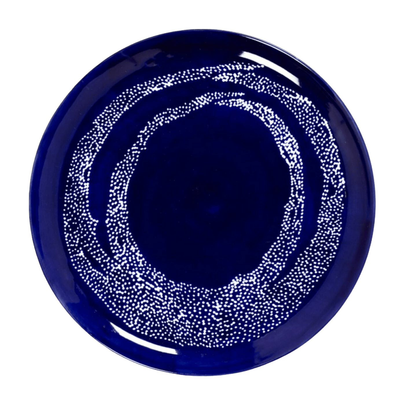 Assiette bleue Dots 26,5 cm Feast - Serax - The Cool Republic