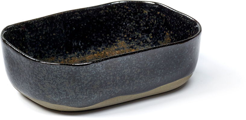 Assiette creuse 14,5 x 10,5 cm bleu foncé Merci N°6 - Serax - The Cool Republic