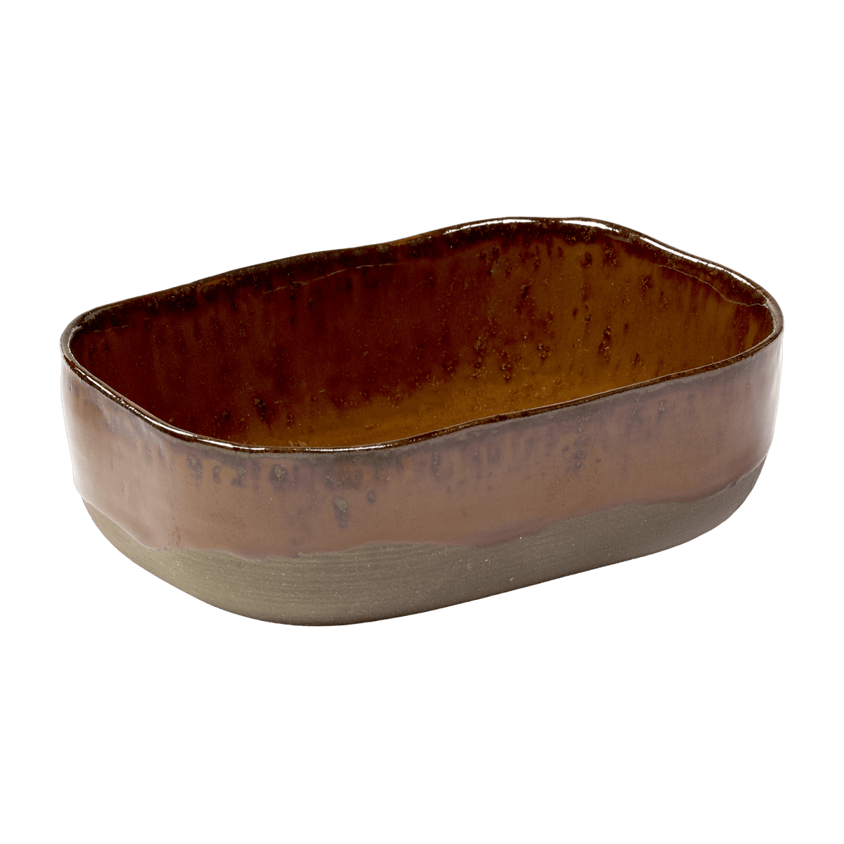 Assiette creuse 14,5 x 10,5 cm ocre Merci N°6 - Serax - The Cool Republic
