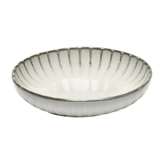 Assiette creuse en grès blanche 23 cm Inku - Serax - The Cool Republic