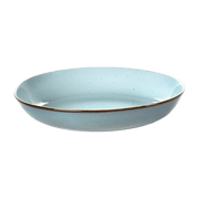 Assiette creuse en grès bleu irisé et bleu ciel 24 cm - Serax - The Cool Republic