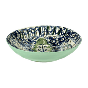 Assiette creuse en grès bleu vert 8 cm Kimono - Serax - The Cool Republic