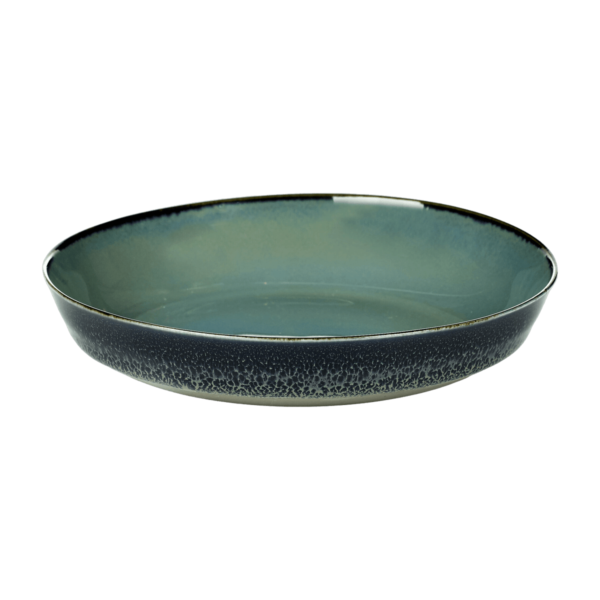 Assiette creuse en grès bleue et bleue marine 18 cm - Serax - The Cool Republic