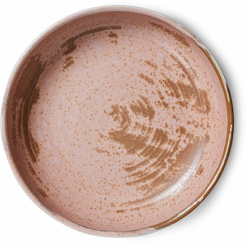 Assiette creuse L Rose rustique - HKLIVING - The Cool Republic