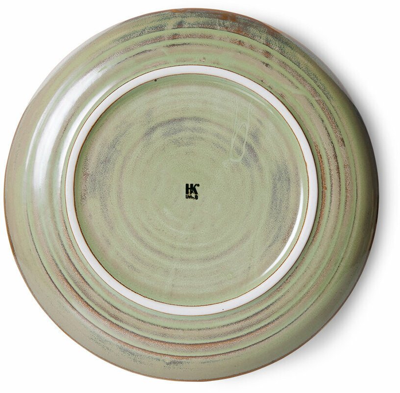 Assiette creuse L Vert mousse - HKLIVING - The Cool Republic