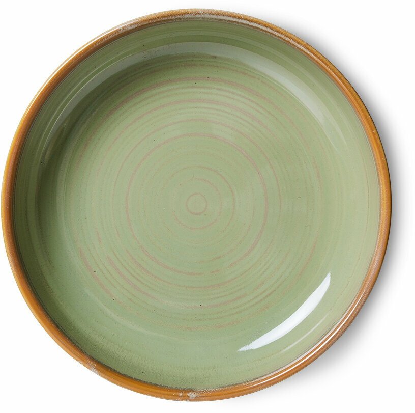 Assiette creuse L Vert mousse - HKLIVING - The Cool Republic