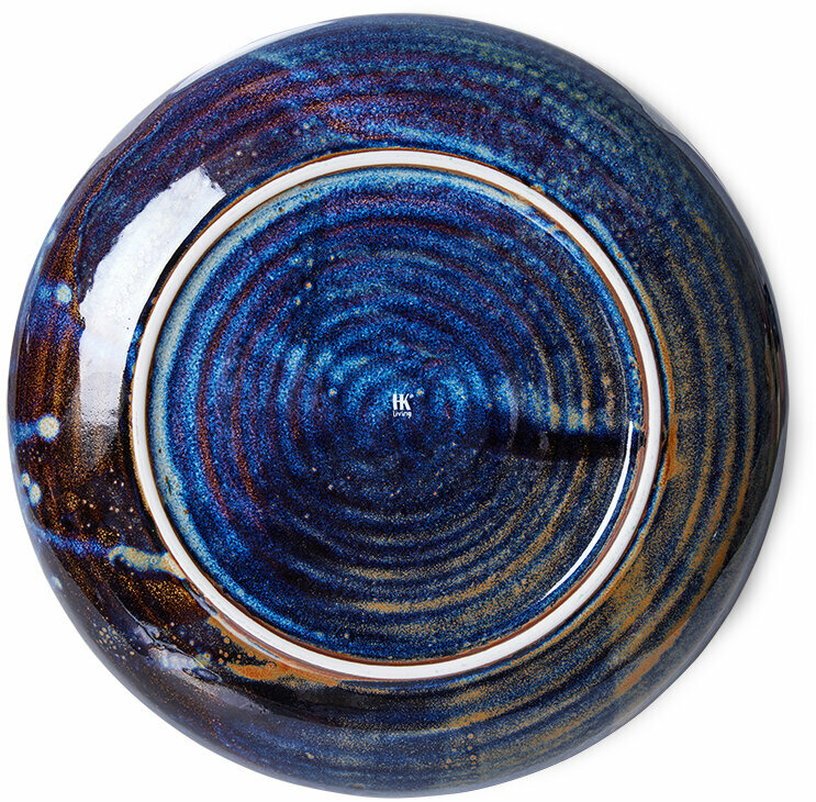 Assiette creuse M Bleu rustique - HKLIVING - The Cool Republic
