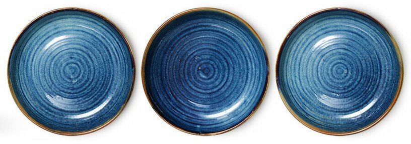 Assiette creuse M Bleu rustique - HKLIVING - The Cool Republic