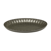 Assiette creuse ovale en grès verte 22 cm Inku - Serax - The Cool Republic