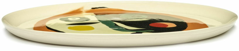 Assiette de service blanche Face Feast - Serax - The Cool Republic