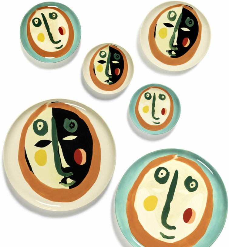 Assiette de service blanche Face Feast - Serax - The Cool Republic