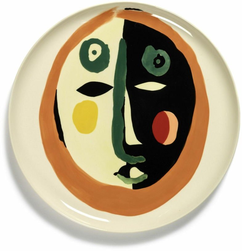 Assiette de service blanche Face Feast - Serax - The Cool Republic