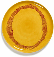 Assiette de service jaune Stripes Feast - Serax - The Cool Republic
