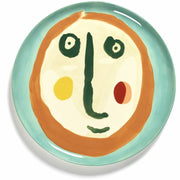 Assiette de service turquoise Face Feast - Serax - The Cool Republic