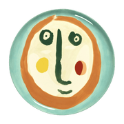 Assiette de service turquoise Face Feast - Serax - The Cool Republic