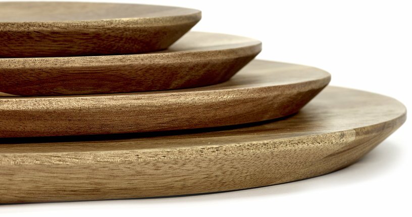 Assiette en acacia 26 cm Dunes - Serax - The Cool Republic
