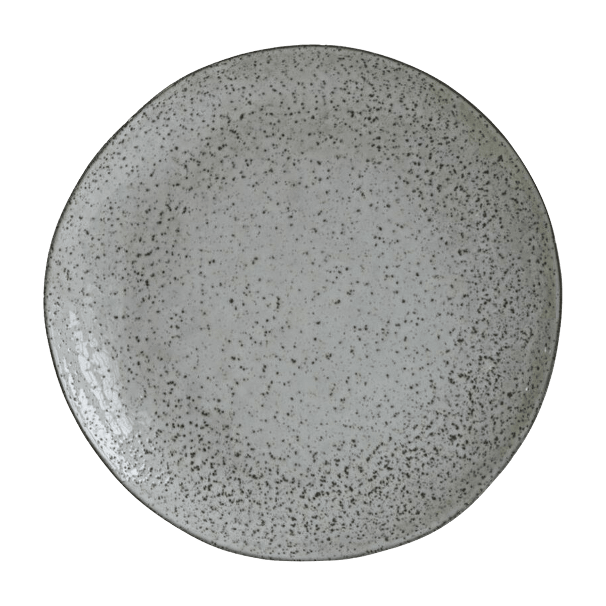 Assiette en céramique 27,5 cm gris bleu mouchetée Rustic - House Doctor - The Cool Republic