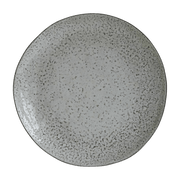 Ceramic plate 27, 5 cm grey blue speckled Rustic - House Doctor - The Cool Republic