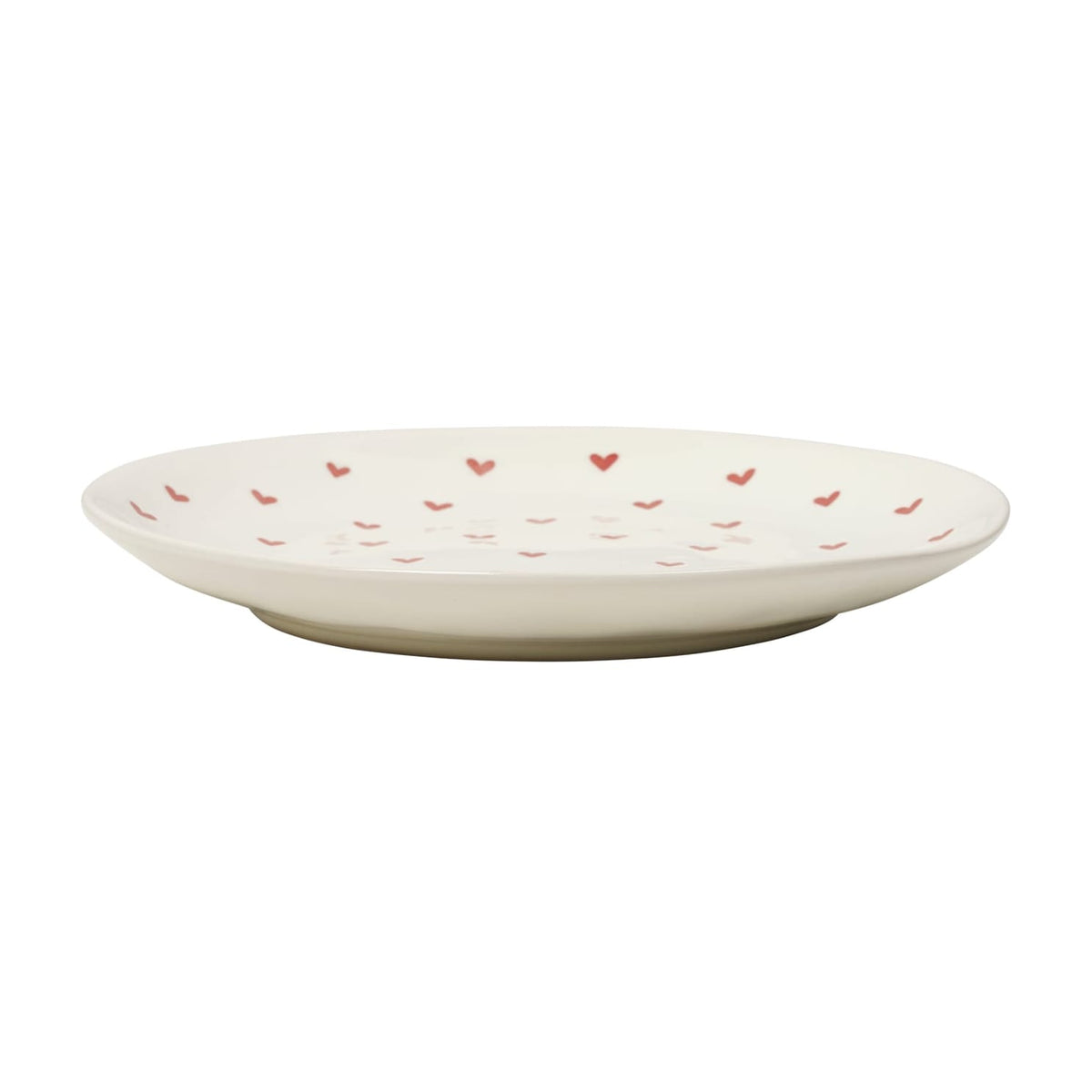 Assiette en grès blanc cassé et rouge 20cm Amor - Broste Copenhagen — vue 4
