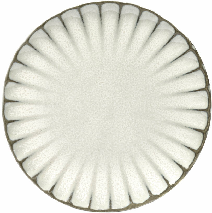 Assiette en grès blanche 24 cm Inku - Serax - The Cool Republic