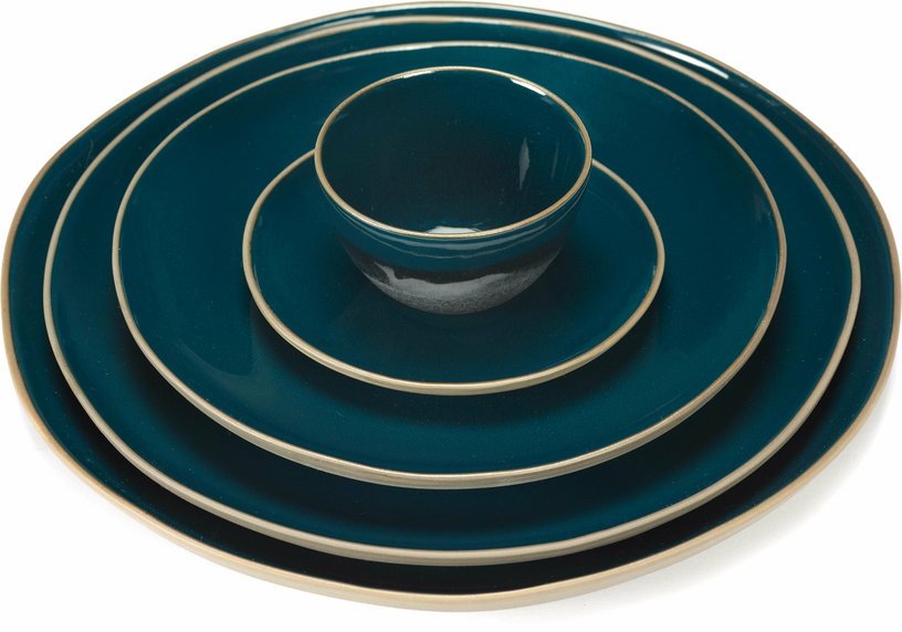 Assiette en grès bleue 20 cm Ru:ral - Serax - The Cool Republic