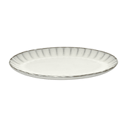 Assiette en grès ovale blanche 30 cm Inku - Serax - The Cool Republic