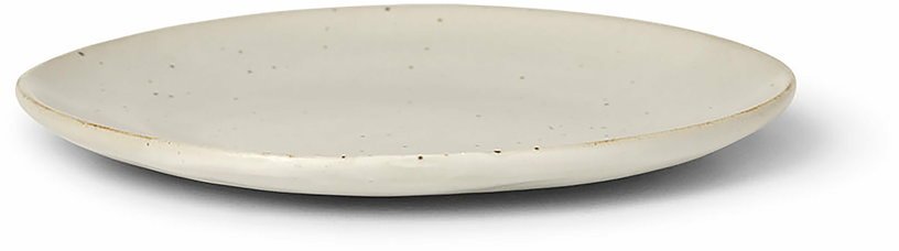 Assiette en porcelaine blanc cassé 15 cm Flow - Ferm Living - The Cool Republic