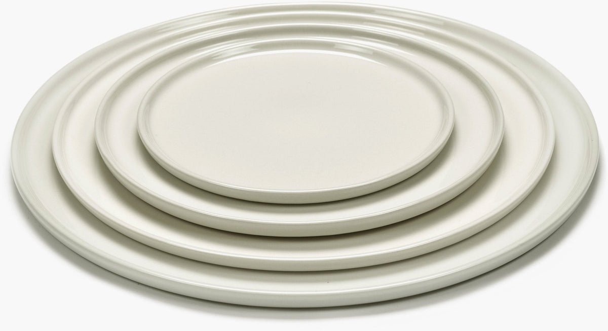 26cm ivory porcelain plate Cena - Serax - The Cool Republic