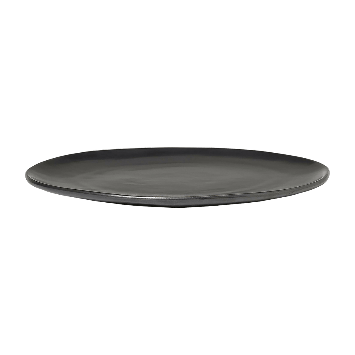 Assiette en porcelaine noire 27 cm Flow - Ferm Living - The Cool Republic