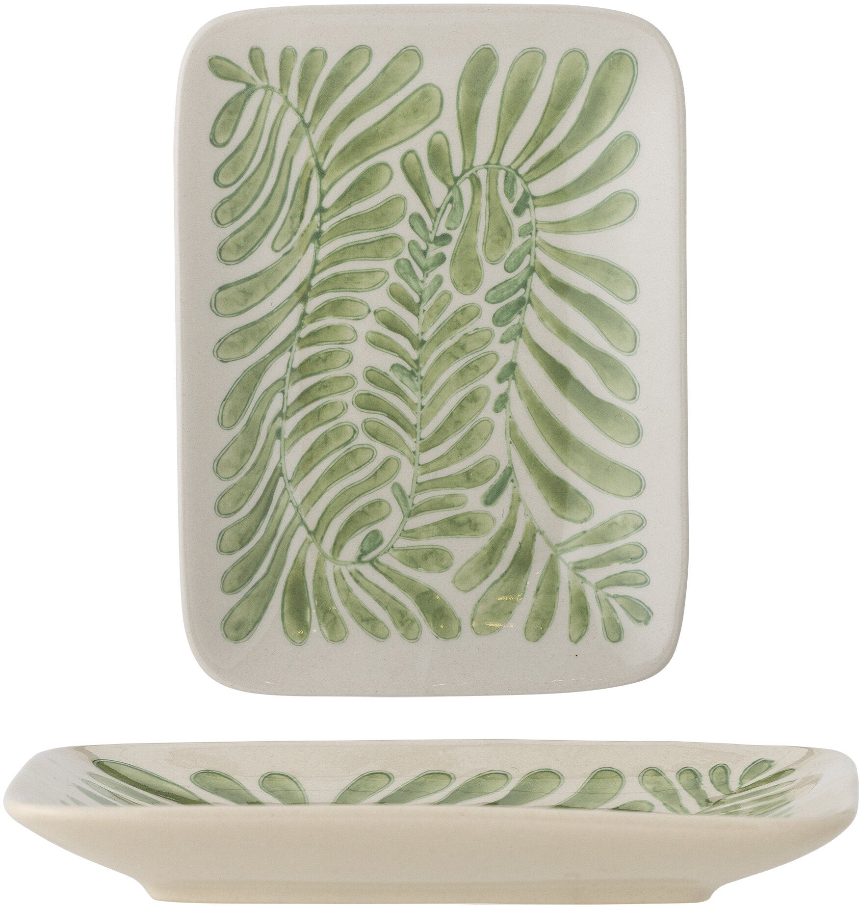 Assiette Fauni Grès Vert - Bloomingville