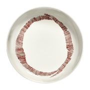 Assiette haute blanc avec motif rouge Feast - Serax - The Cool Republic