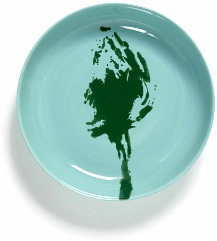 Assiette haute bleue Artichaut 22 cm Feast - Serax - The Cool Republic