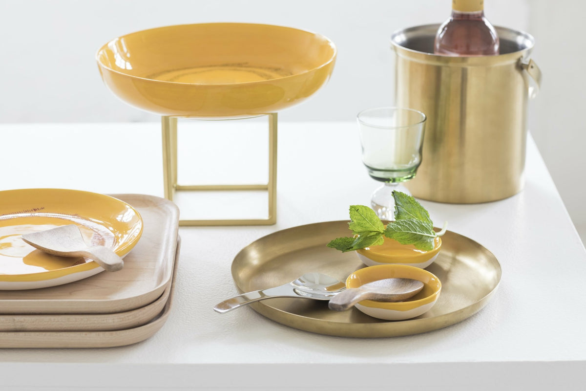 Assiette haute jaune Dots 22 cm Feast - Serax - The Cool Republic