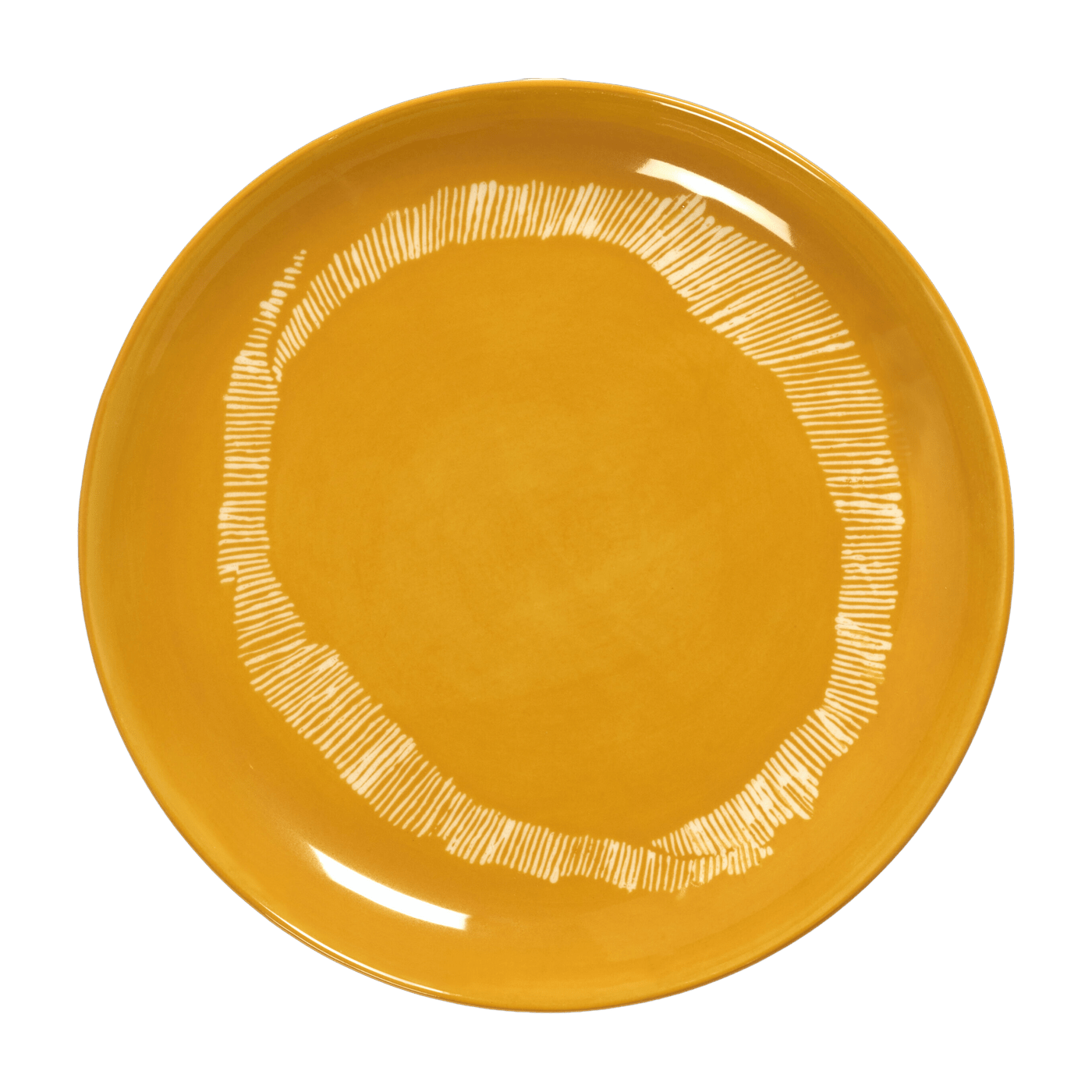 Assiette jaune 19 cm Stripes Feast - Serax - The Cool Republic