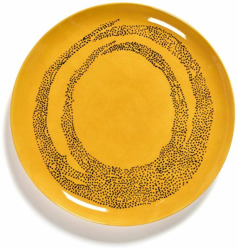 Assiette jaune Dots 26,5 cm Feast - Serax - The Cool Republic
