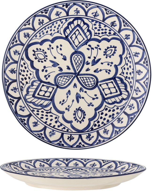 Assiette Karlie Grès bleu - Bloomingville - The Cool Republic