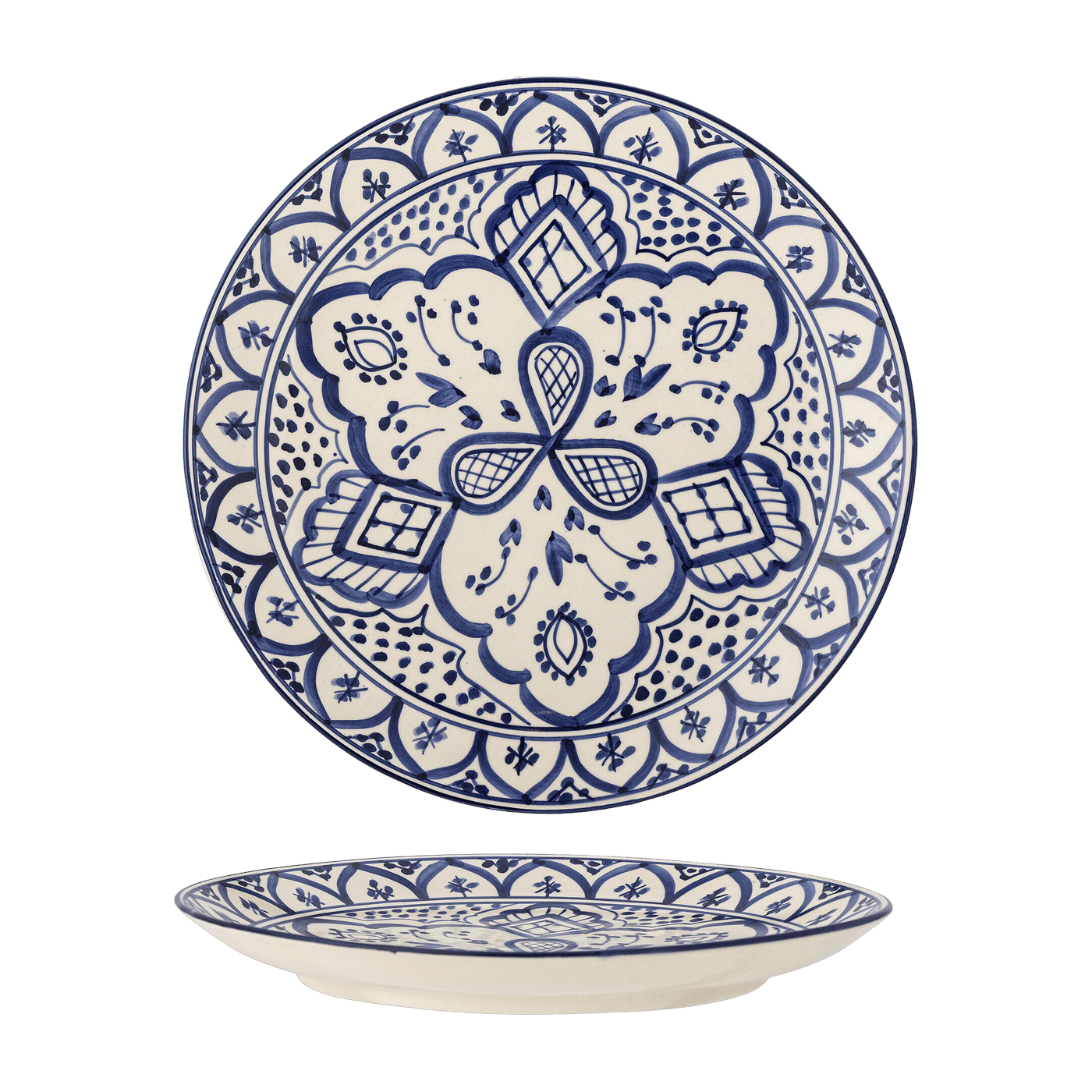 Assiette Karlie Grès bleu - Bloomingville - The Cool Republic