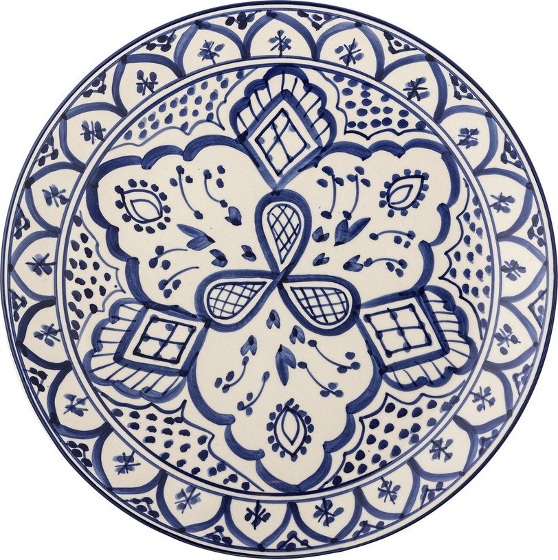Assiette Karlie Grès bleu - Bloomingville - The Cool Republic