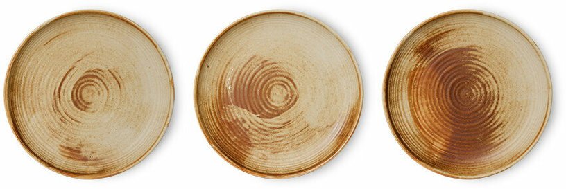 Assiette latérale Rustic Cream/Brown - HKLIVING - The Cool Republic