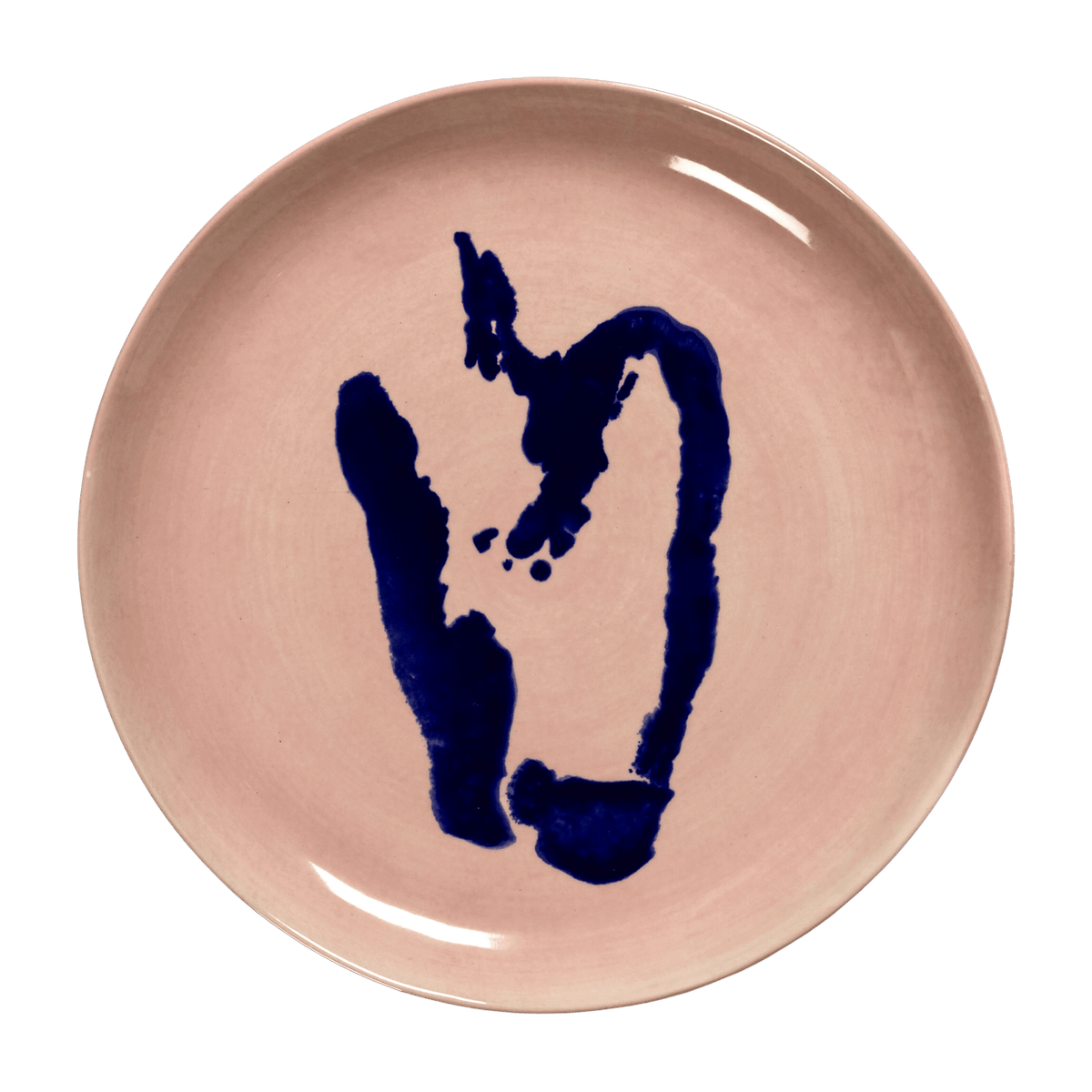 Assiette M rose avec poivron bleu Feast - Serax - The Cool Republic