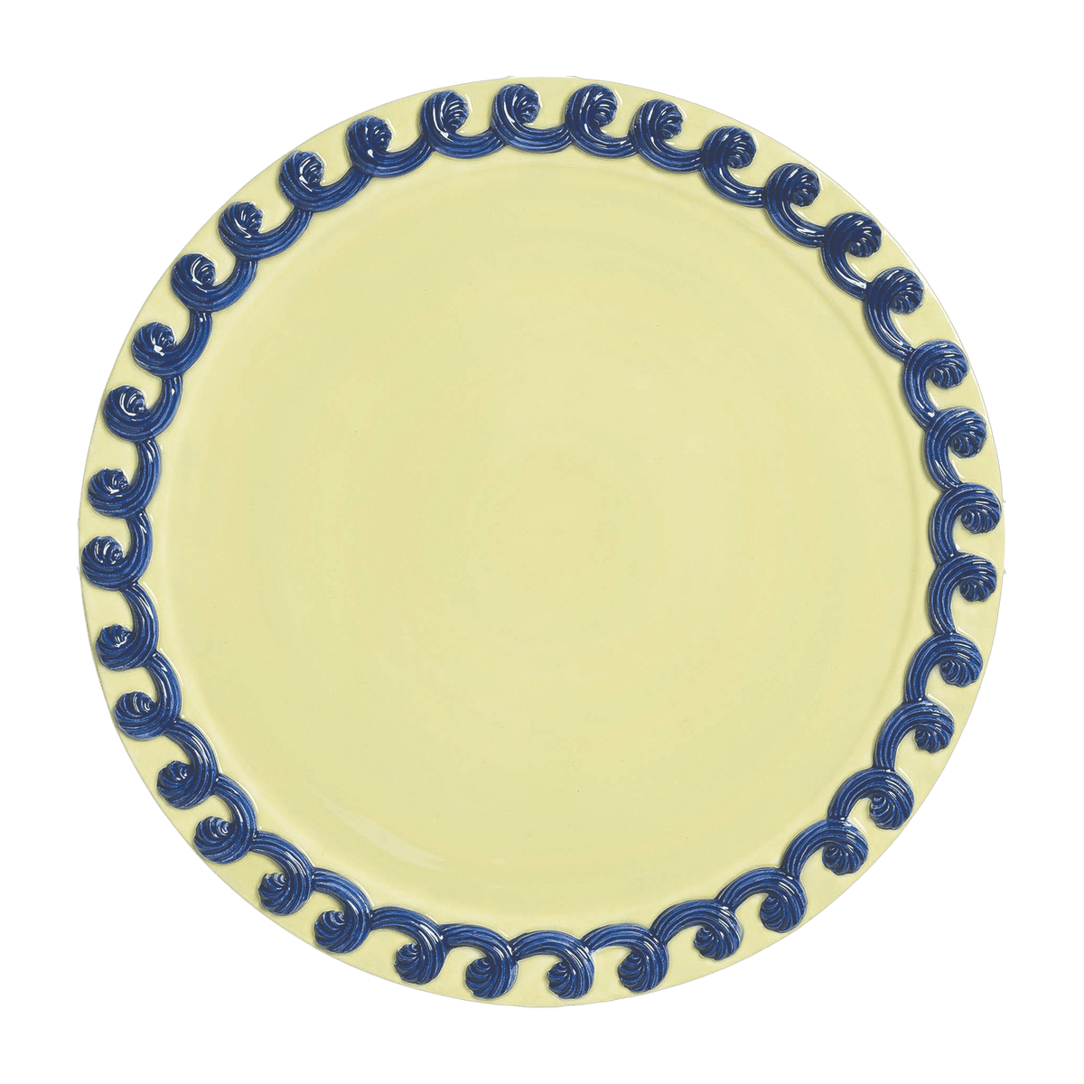 Assiette plate en dolomite vert Whip - &Klevering - The Cool Republic