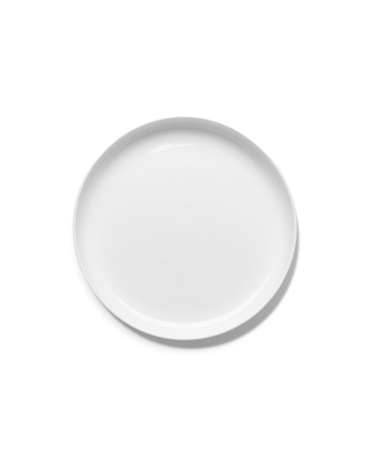 Round flat plate in fine white porcelain 28cm - Serax - The Cool Republic