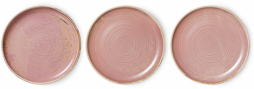 Assiette plate Rose rustique - HKLIVING - The Cool Republic