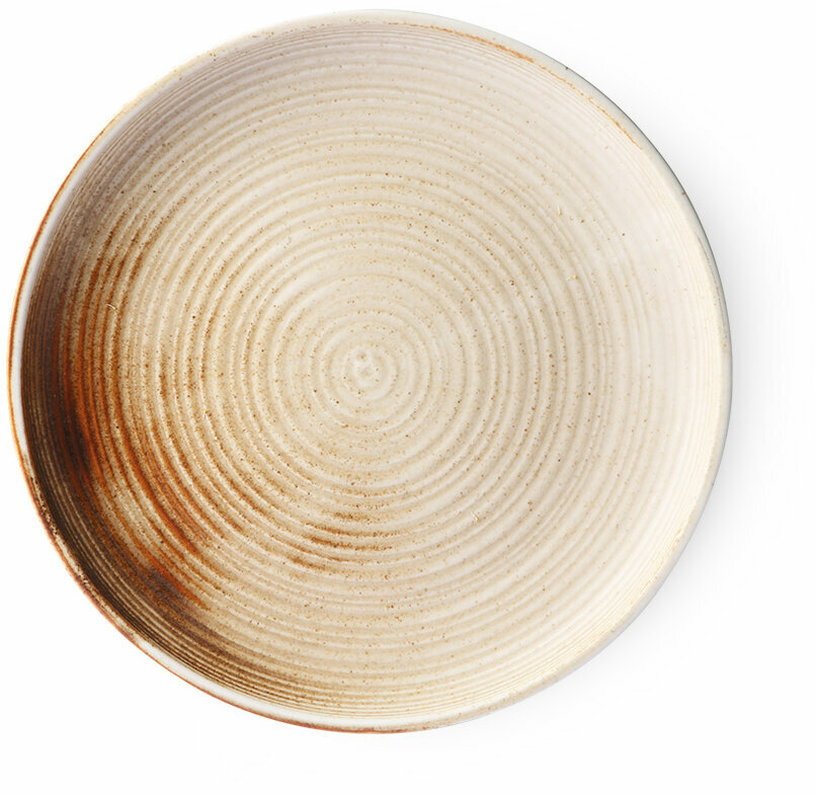 Assiette plate Rustic Cream/Brown - HKLIVING - The Cool Republic