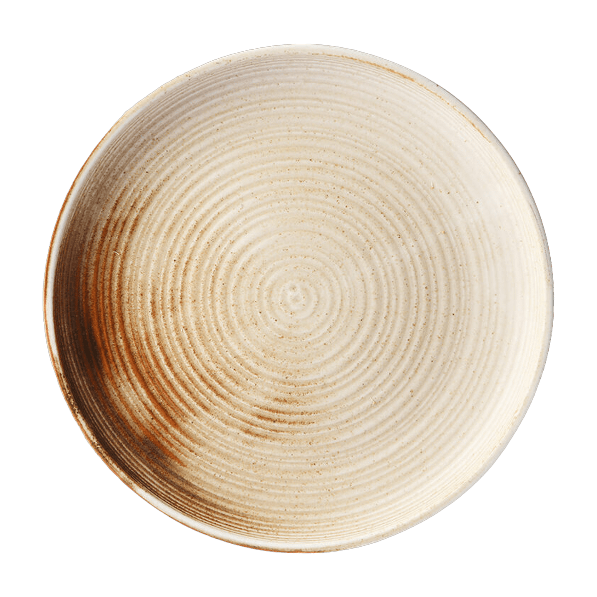 Assiette plate Rustic Cream/Brown - HKLIVING - The Cool Republic